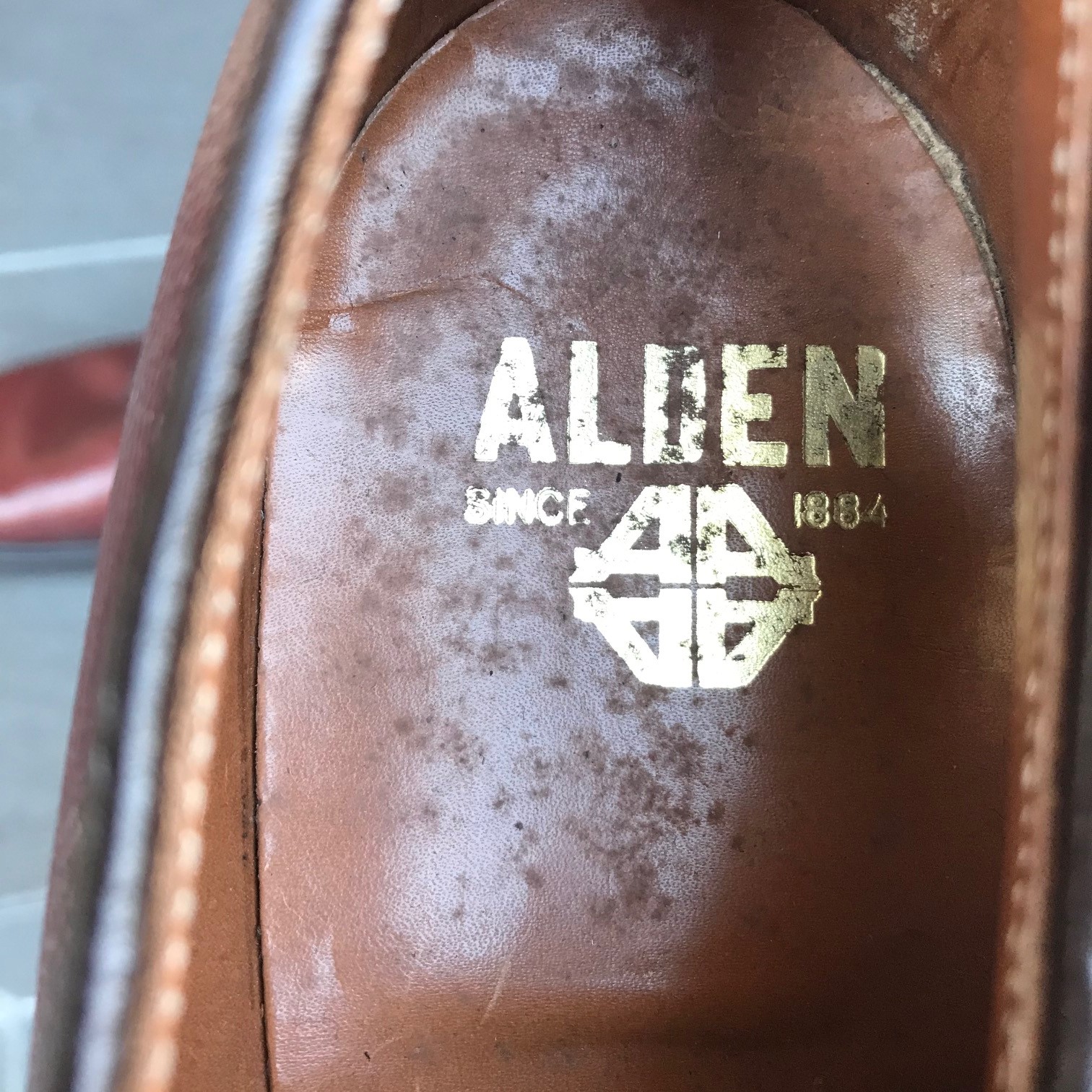 Alden 旧ロゴ ヴィンテージシューズ 9 1/2 - ドレス/ビジネス