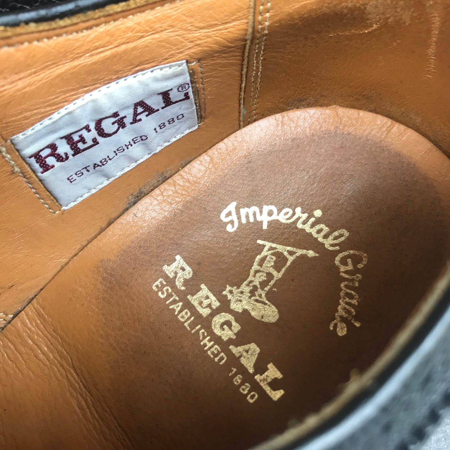 超希少・布タグ】REGAL リーガル インペリアルグレード ウィングチップ-